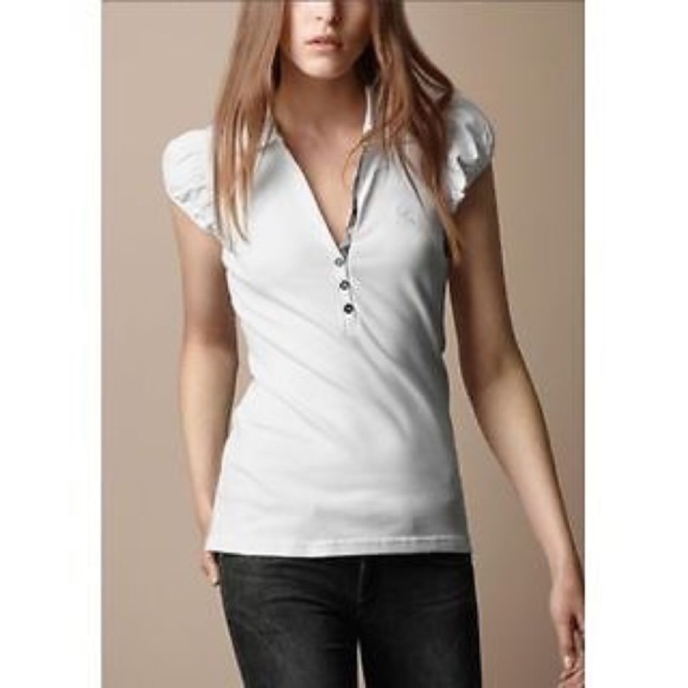 Burberry Puff Sleeve Polo